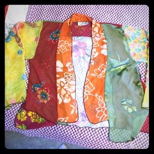 Mix Saree Print Haiku Jacket